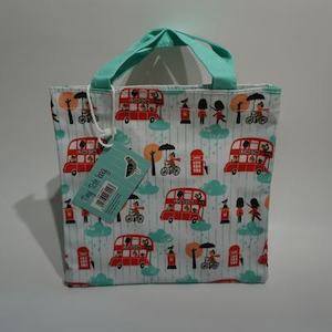 Products: UK Little Red Bus Tote Bag – Tastes of the UK
