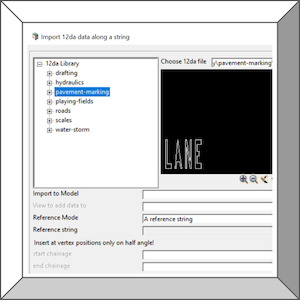 12dPL 4do Import 12da File along string