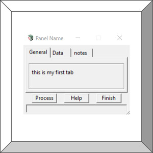 Products: 4dm code Panel with tabs