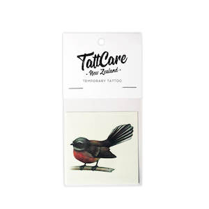 Products: Temporary Tattoo – New Zealand Fantail (Pīwakawaka)