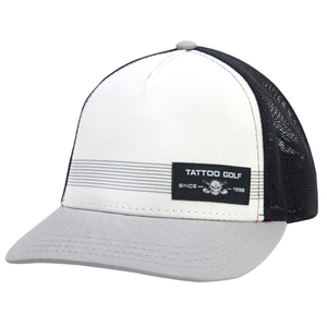 Tattoo Brand Premium Trucker Golf Hat (White/Black) Tattoo Golf