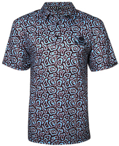 Vapor Cool-Stretch Men’s Golf Shirt (Black) Tattoo Golf