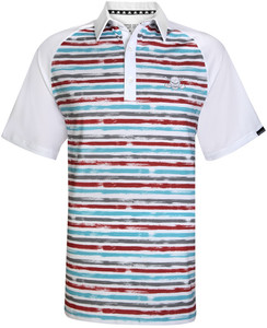 Products: Fade Performance Cool-Stretch Golf Shirt (White) Tattoo Golf