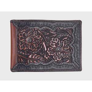 Homeware: ROPER Bi-fold Wallet - Tooled Leather