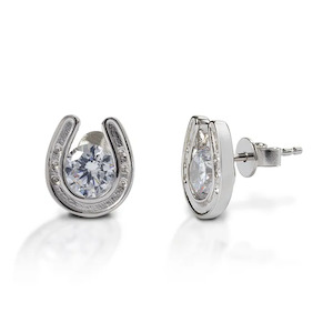 Jewwellery: Kelly Herd Horseshoe Stud Earrings