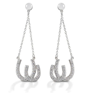 Kelly Herd Double Horseshoe Earrings