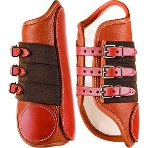 Horse Boots Bandages: Cactus Wrap-Around Leather Splint Boot