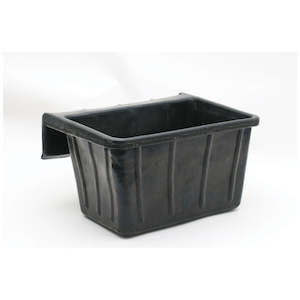 Feed Tub Recycled Rubber 16L Rail Mt