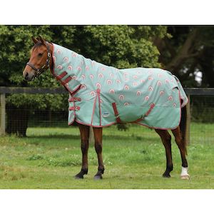 Rugs Accessories: Weatherbeeta ComFiTec Plus Dynamic II Combo Neck Medium/Lite Boho Rainbow Print *3'9 & 4'0 Only*