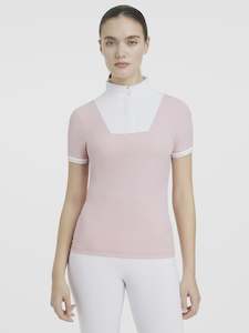 Show Shirts: LeMieux Sophia Short Sleeve Pleated Show Shirt Blossom