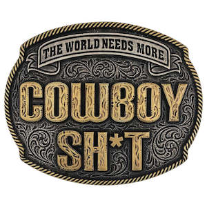 Montana Silversmiths Cowboy Sh*t Buckle