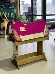 Saddle Blankets Wester: 5 Star The All Around Custom Hot Pink 3/4" Pad