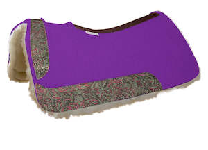 Saddle Blankets Wester: 5 Star The All Around Custom Purple Metallic Pad