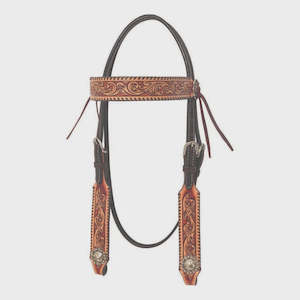 Bridles Western: Circle Y Gauge Browband Headstall