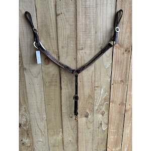 Breastplates Wester: San Saba Copenhagen Brown Floral Pony Breastcollar