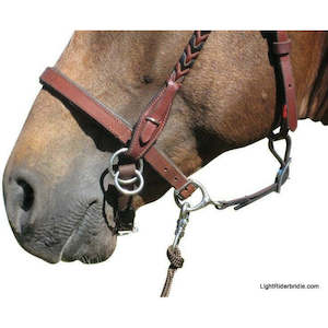 Bridle Accessories: LightRider Bitless Noseband w SS Hardware