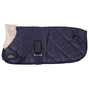 Dog Coats: Sherwood Quilted Dog Coat 420D Navy