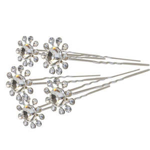 Hair Accessories: Huntington Hair Pins - Flowerstone 5 piece set