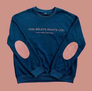 Bravepants Aquatic Navy Essential Crew Neck