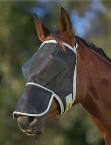 Horse Wear: Saxon Buzz Away Fly Mask with Nose