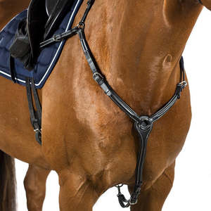 Horse Wear: Flexible Fit Raised Leather Breastplates