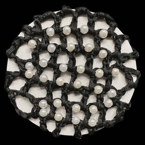 Hamag Crocheted Hair Bun Net - with Pearls
