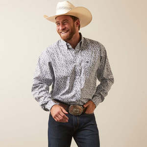 Spring Sale 2024: Ariat Mens' Wrinkle Free Fortune Classic Fit Shirt