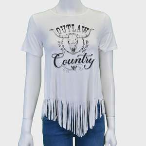 Rider Wear: Cowboy Hardware Women's Outlaw Country Short Sleeve Top