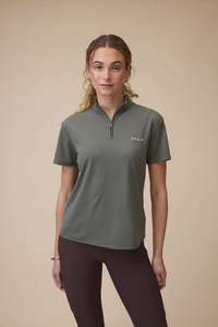 Rider Wear: VALA Elsa Mesh Zip Neck