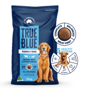 Pets: True Blue Family Dog Beef & Veges 20kg