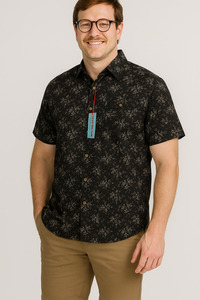Short Sleeved Shirts: Ironcheater Bat flower
