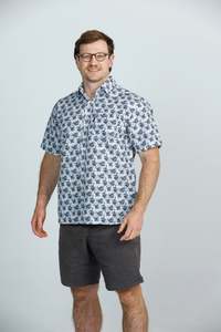 Short Sleeved Shirts: Ironcheater Flower Power