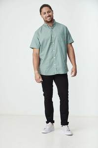 Short Sleeved Shirts: Black Wood Sage