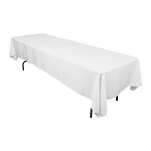 Products: Tablecloth Long White 3m Tauranga Party Hire Website
