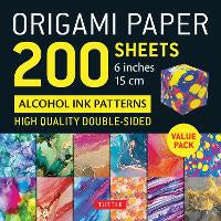 Art Supplies: Origami Paper Alcohol Ink 15cm 200 sheets