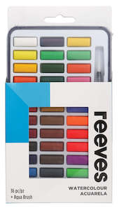 REEVES WATERCOLOUR TIN SET 36