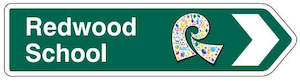 Redwood School Fridge Magnet