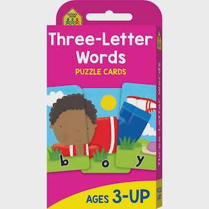 School Zone: School Zone: Three-Letter Words Puzzle Cards (2017 Ed)