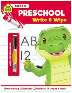 School Zone: School Zone Write and Wipe Preschool