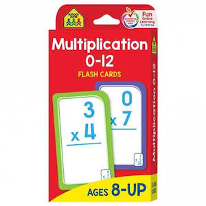 School Zone: Multiplication 0-12 Flash Cards (2017 Ed)