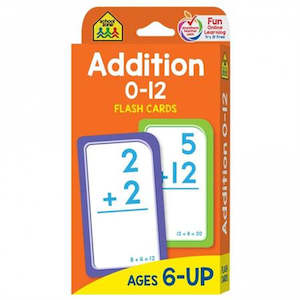 School Zone: Addition 0-12 Flash Cards (2017 Ed)