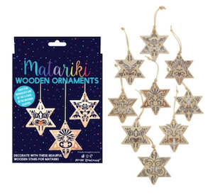 Celebrating Matariki: MATARIKI WOODEN ORNAMENTS