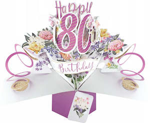 HAPPY 80 BIRTHDAY POP UP