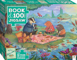 Book with 100-piece jigsaw: Wind in the Willows