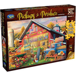 Jigsaws Puzzles: 500XL pc Pickups & Produce S4 - Craft Fair Barn