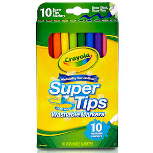 Crayola Washable Super Tips Markers 10Pk
