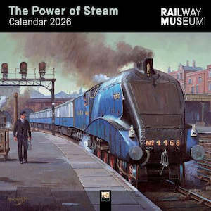 Art Books: National Railway Museum: The Power of Steam Wall Calendar 2026 (Art Calendar)