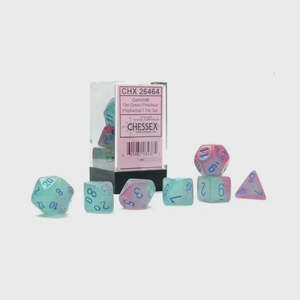 Games 1: CHX 26464 Gemini Gel Green-Pink/blue Luminary 7-Die Set