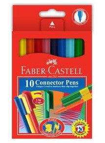 Stationery: Faber-Castell Connector Felt Tip Marker 10 Pack Multicoloured