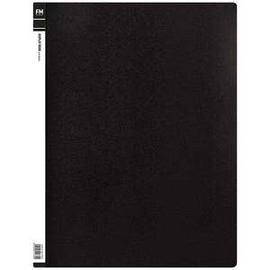 Stationery: DISPLAY BOOK FM A3 20 PCKT BLACK